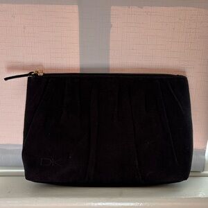 DK Black Zip Clutch